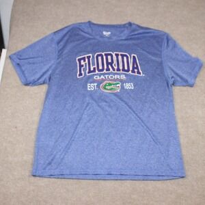 Pro-Ad Sports Florida‎ Gators T-Shirt Mens Large Blue Heathered Performance Tee